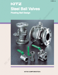 KITZ Stainless Steel / Carbon Steel Ball Valves (Floating type)