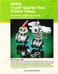 KITZ Lambda Port Quarter Turn Control Valves